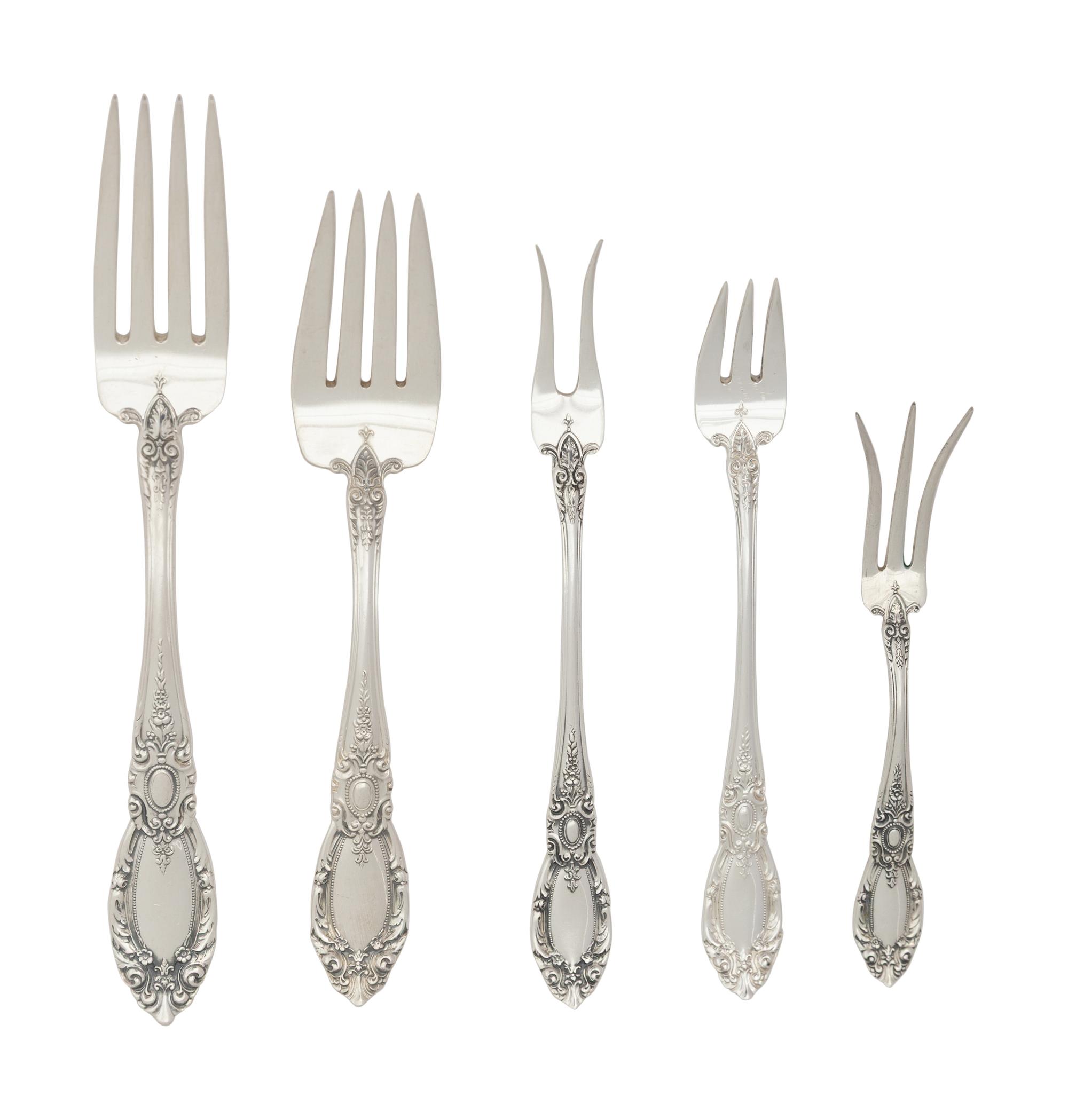 An American Silver Flatware Service