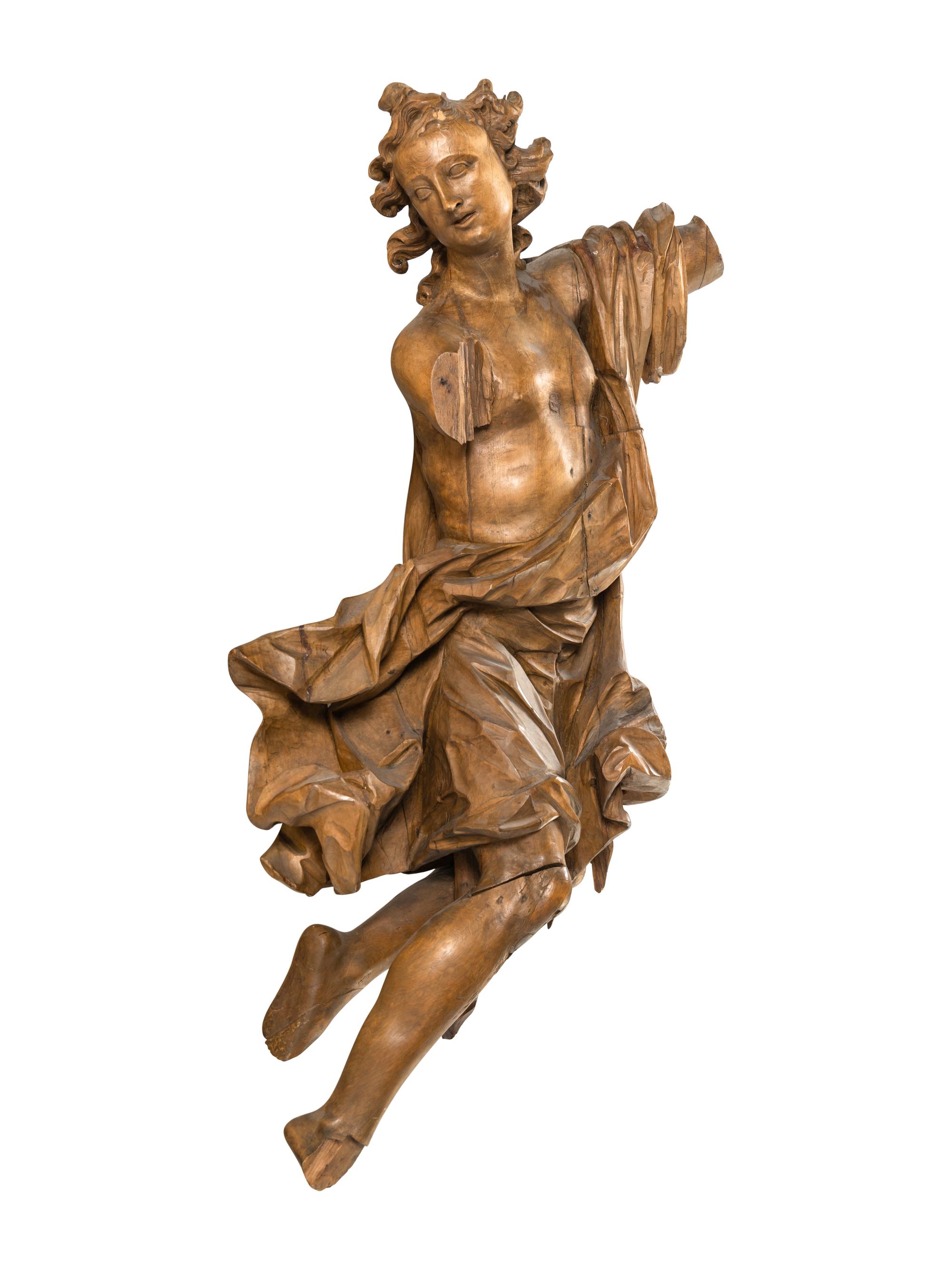 A Continental Carved Wood Figure