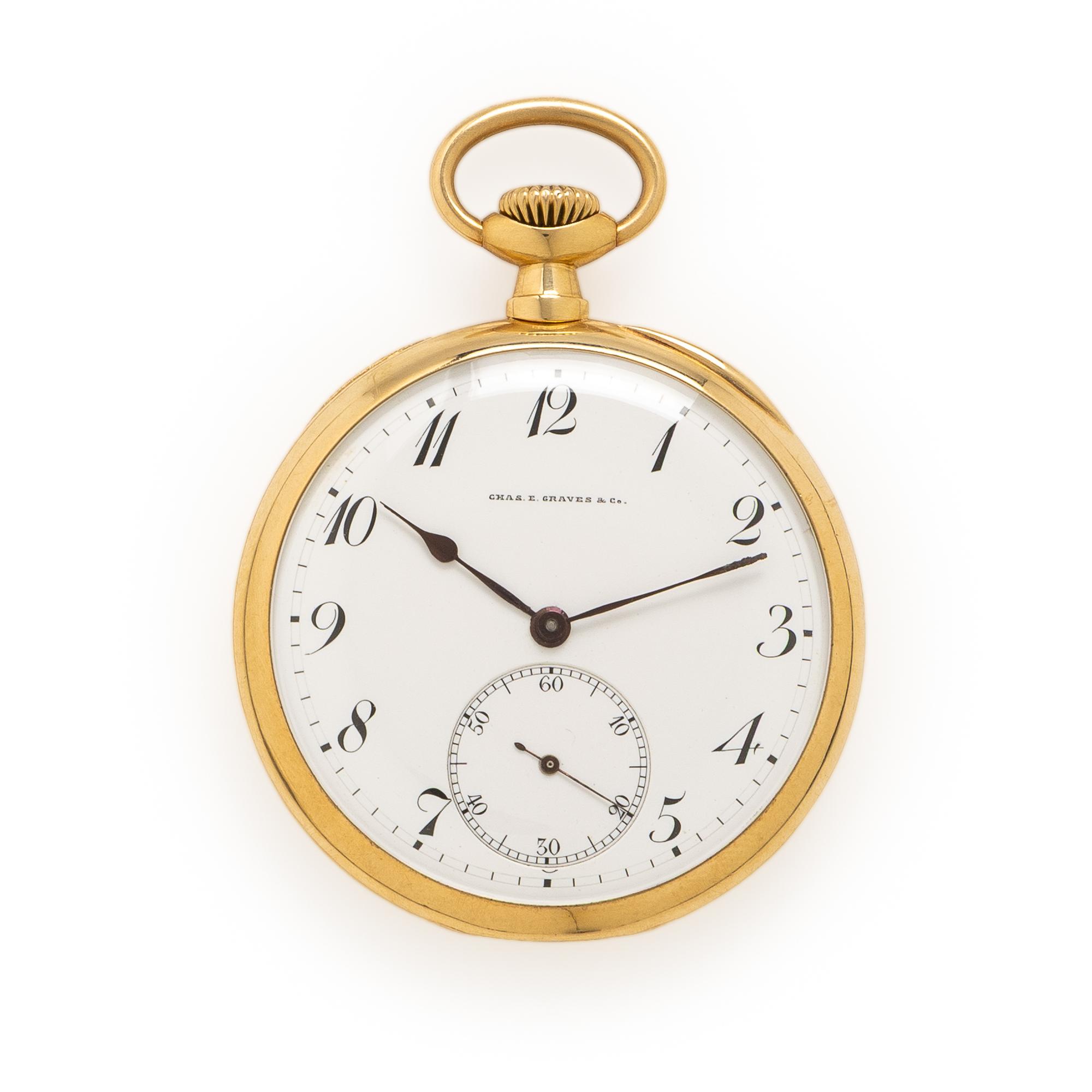 Charles E. Graves & Co., 18K Yellow Gold Pocket Watch