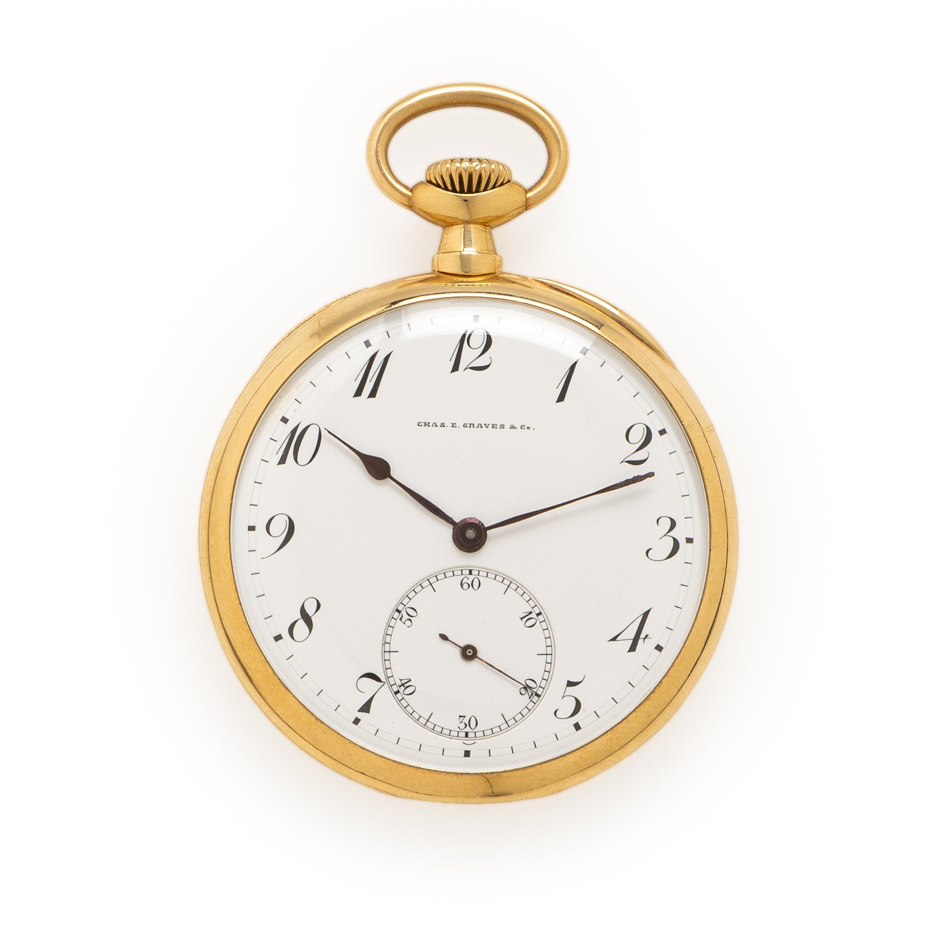 Charles E. Graves & Co., 18K Yellow Gold Pocket Watch