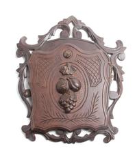 A Black Forest Carved Wall Pocket Width of widest 15 1/2 inches.