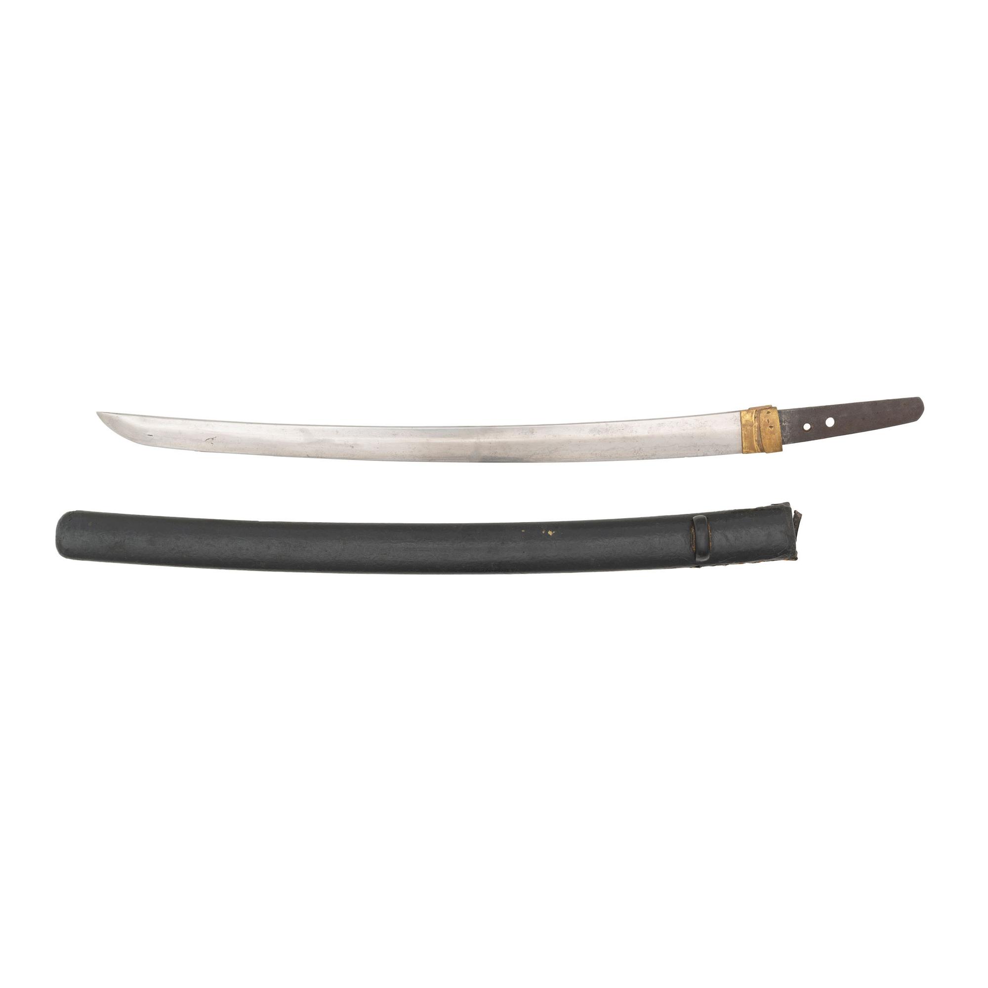 Edo-Period Japanese Wakizashi Blade in Saya
