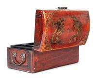 A Chinese Export Red Lacquered Box