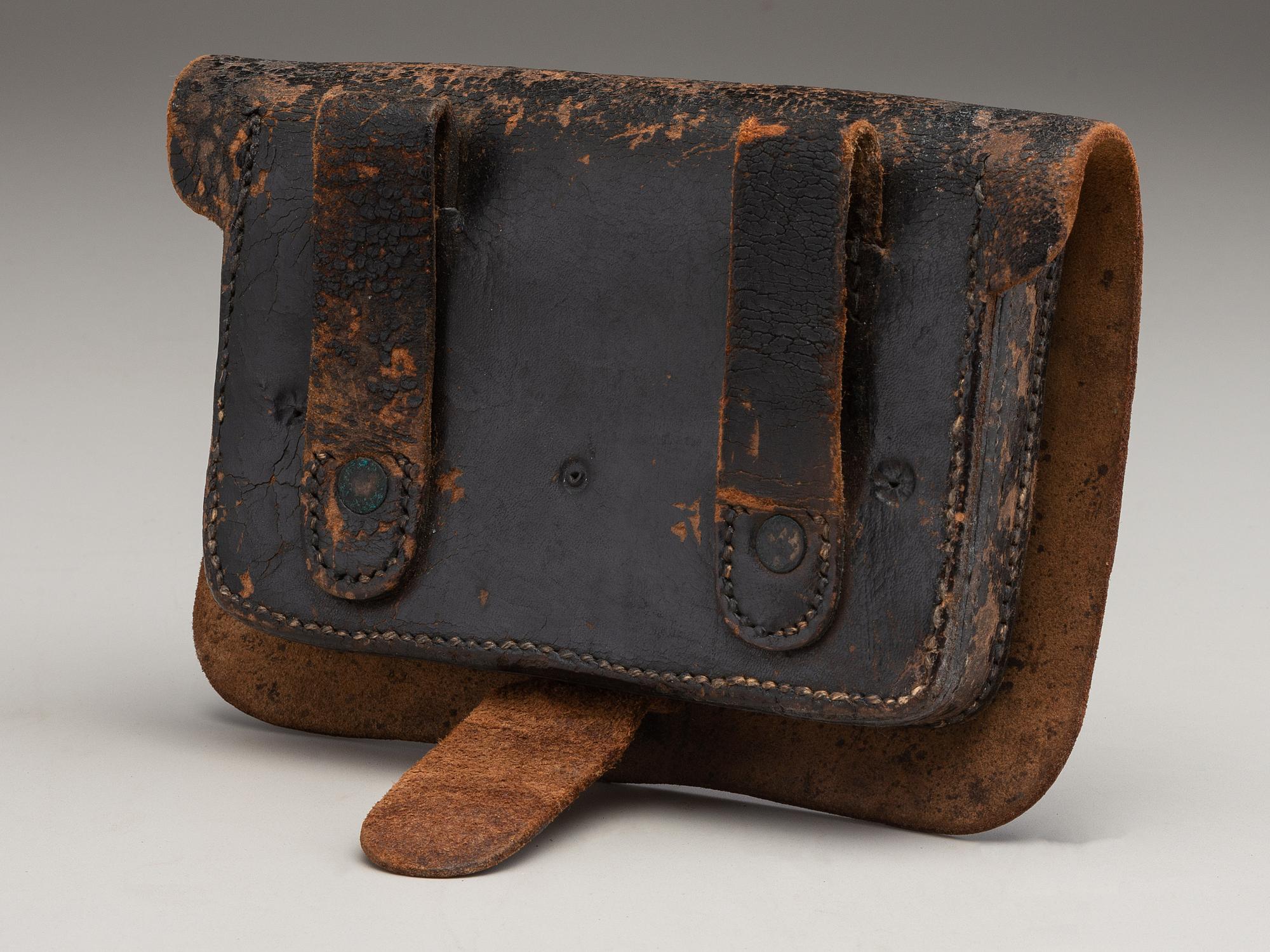 [CIVIL WAR]. Pistol cartridge box by J. Davy & Co., Newark, NJ.