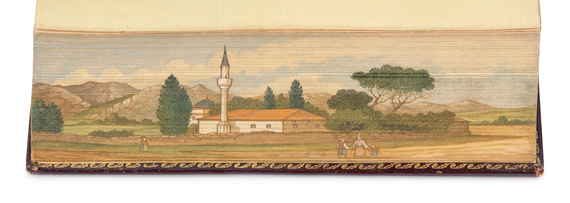 [FORE-EDGE PAINTINGS]. A group of 4 mid-to-late-19th-century works, comprising: