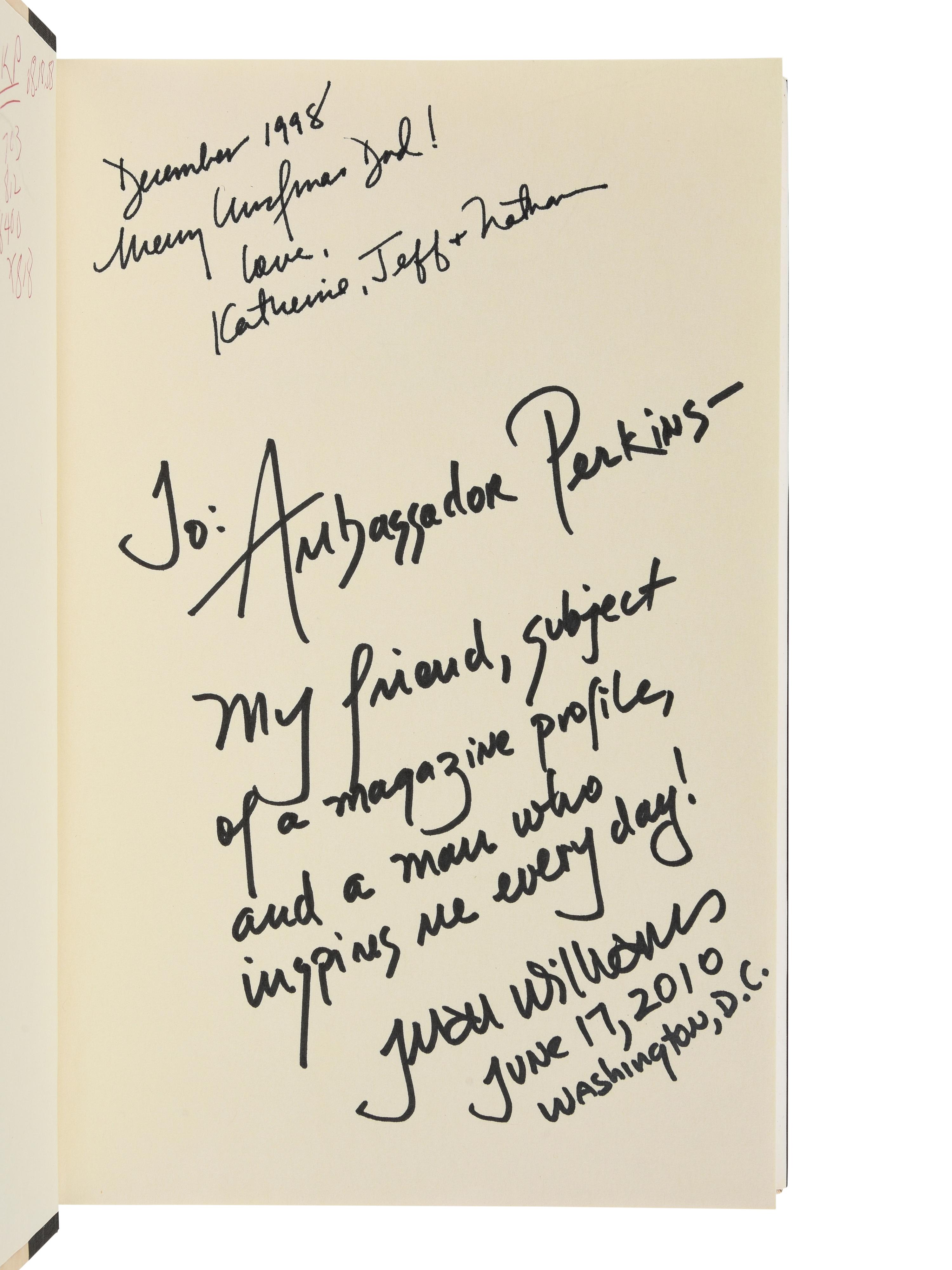 [PERKINS, Edward Joseph (1928-2020)]. A group of 23 volumes related to African and African American Biography and History, most signed or inscribed to Perkins, including: