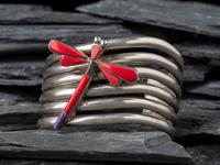 Sterling Silver Dragonfly Cuff Bracelet