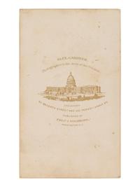 [CIVIL WAR]. GARDNER, Alexander (1821-1882), photographer. CDV of Ulysses S. Grant. Washington, DC, 1865.