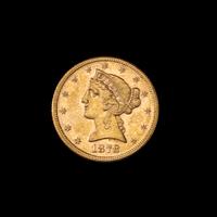 A United States 1878 Liberty Head $5 Gold Coin