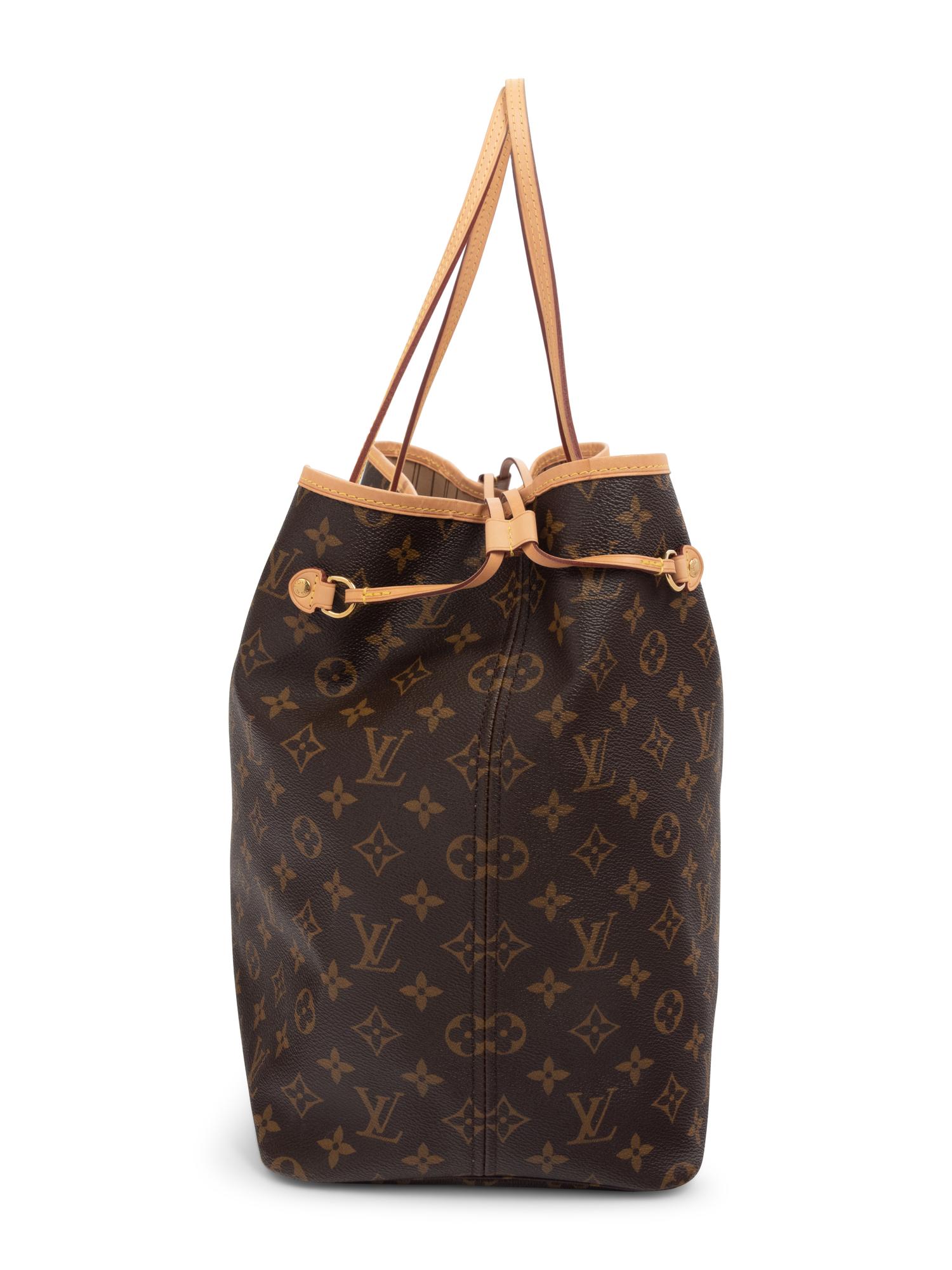 Louis Vuitton Monogram Neverfull Tote Bag and Wristlet, 2015