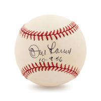 A Don Larsen Single Signed and Perfect Game Inscribed Baseball