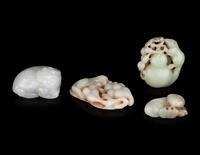 Six Chinese Jade Carvings of Animals