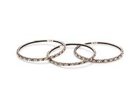 JOHN HARDY, STERLING SILVER AND YELLOW GOLD 'JAISALMER' BANGLE BRACELET SET