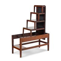 A Rare Late George III Mahogany Metamorphic Library Bench