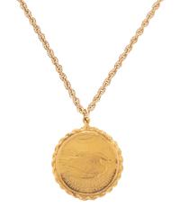 YELLOW GOLD LIBERTY COIN PENDANT NECKLACE