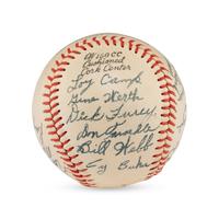 A 1944 St. Paul Saints Team Signed Autograph Baseball (JSA Letter of Authenticity)