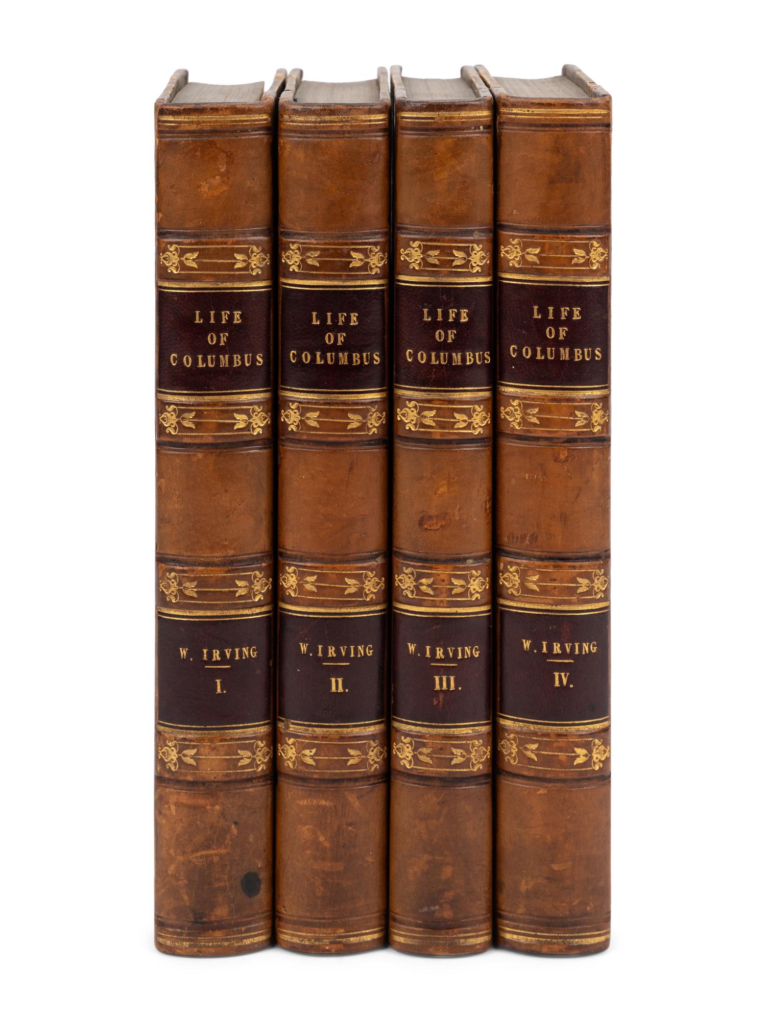 IRVING, Washington (1783-1859). A History of the Life and Voyages of Christopher Columbus. London: John Murray, 1828.