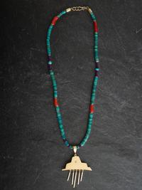Inlaid 18K Gold Storm Cloud Necklace