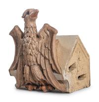 A Glazed Terracotta Eagle Architectural Ornament