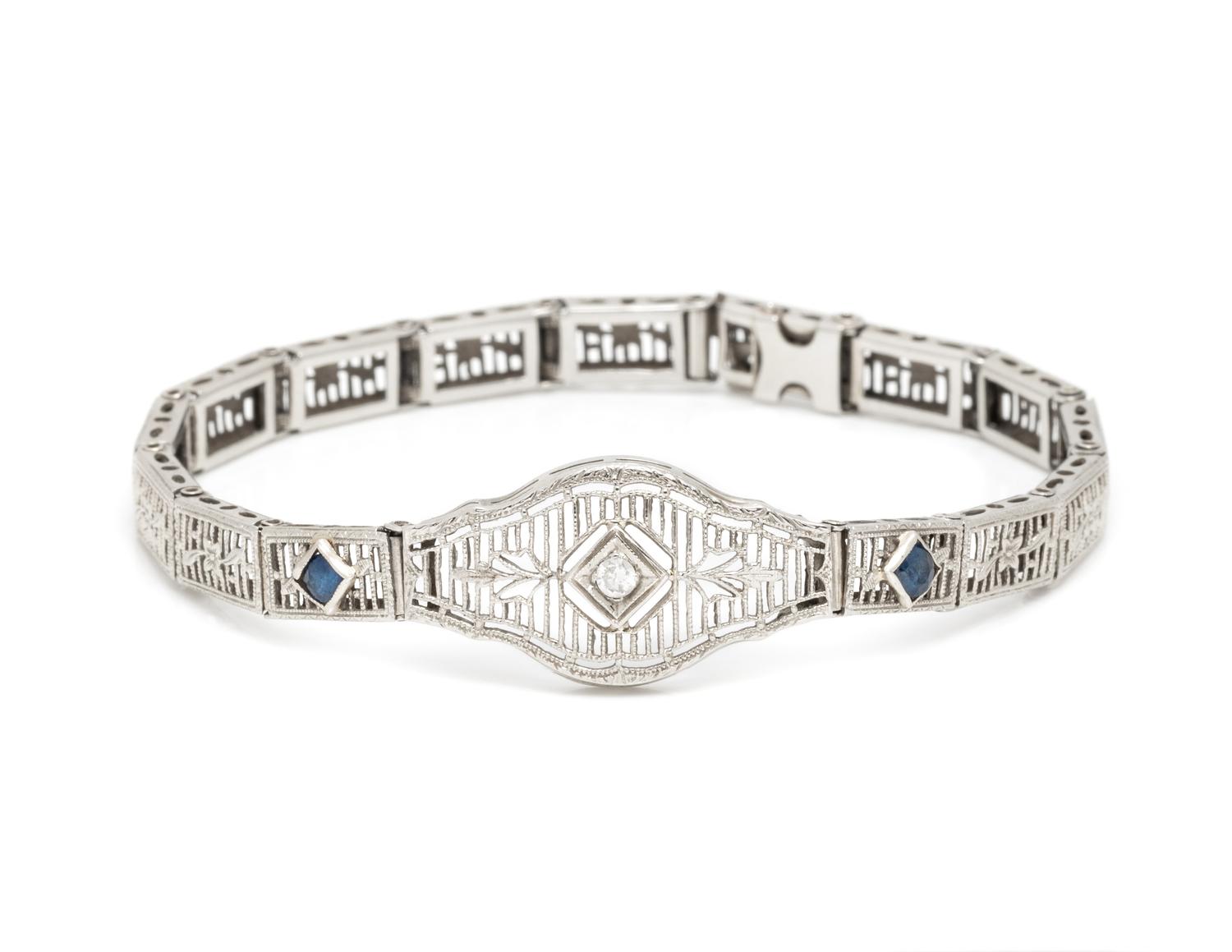 COLLECTION OF WHITE GOLD AND DIAMOND JEWELRY
