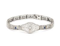 COLLECTION OF WHITE GOLD AND DIAMOND JEWELRY