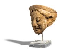 A Greek Terracotta Head with Stephane
