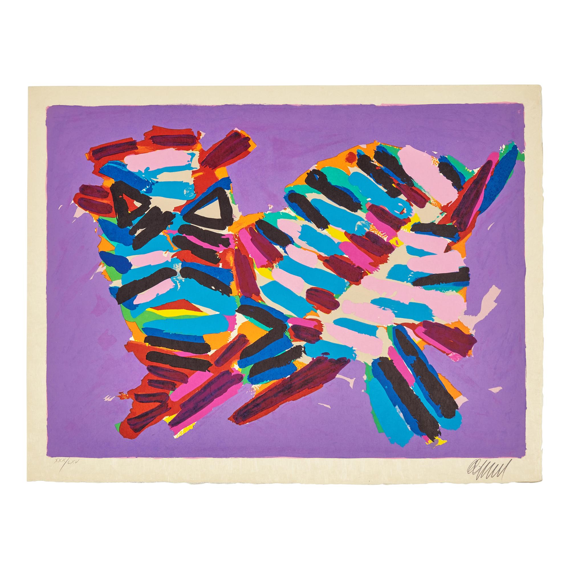 Karel Appel (Dutch, 1921-2006) — Cats (complete portfolio of seventeen lithographs, with title page and portfolio case), 1978