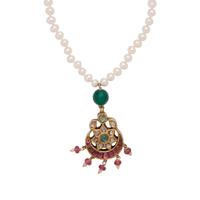 MULTIGEM AND DIAMOND NECKLACE