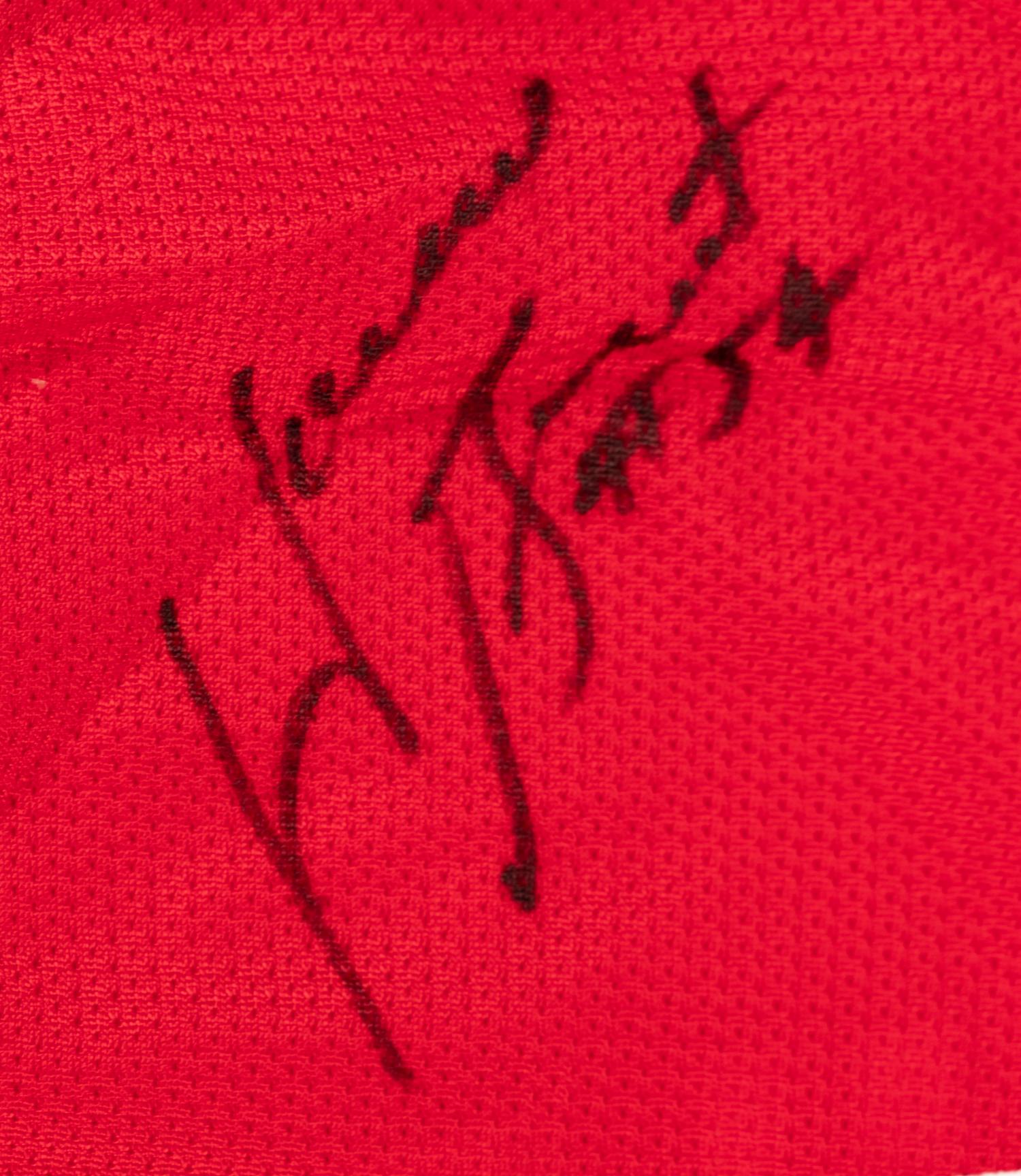 A Group of Assorted Chicago Bulls Signed Autograph Vintage Shirts (Beckett Authentication Services BAS Certified),