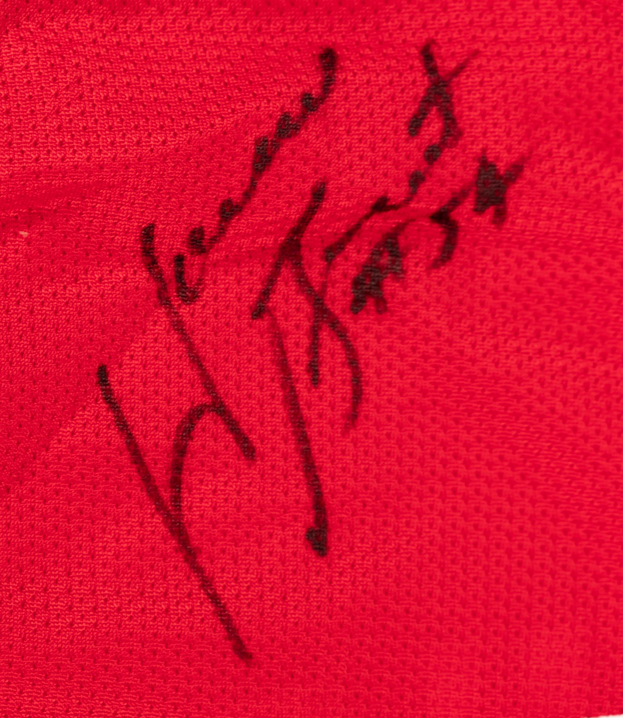 A Group of Assorted Chicago Bulls Signed Autograph Vintage Shirts (Beckett Authentication Services BAS Certified),