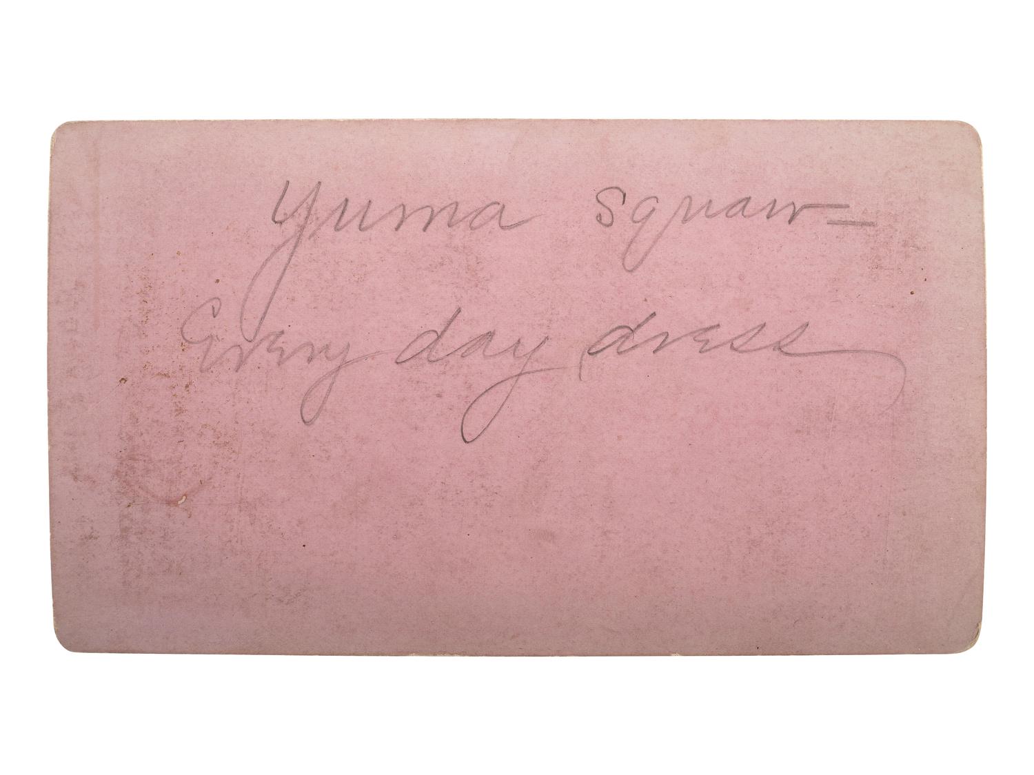 [NATIVE AMERICANS]. BONINE, E.A., and BUEHMAN & CO., photographers. A group of 3 photographs of Yuma women, comprising: