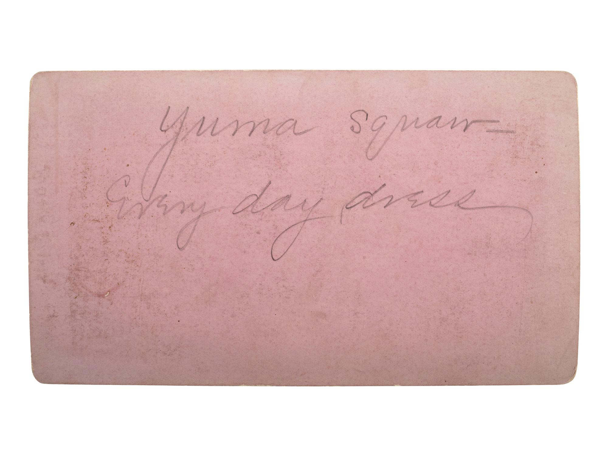 [NATIVE AMERICANS]. BONINE, E.A., and BUEHMAN & CO., photographers. A group of 3 photographs of Yuma women, comprising: