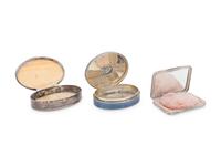 Three Silver Mounted Boxes