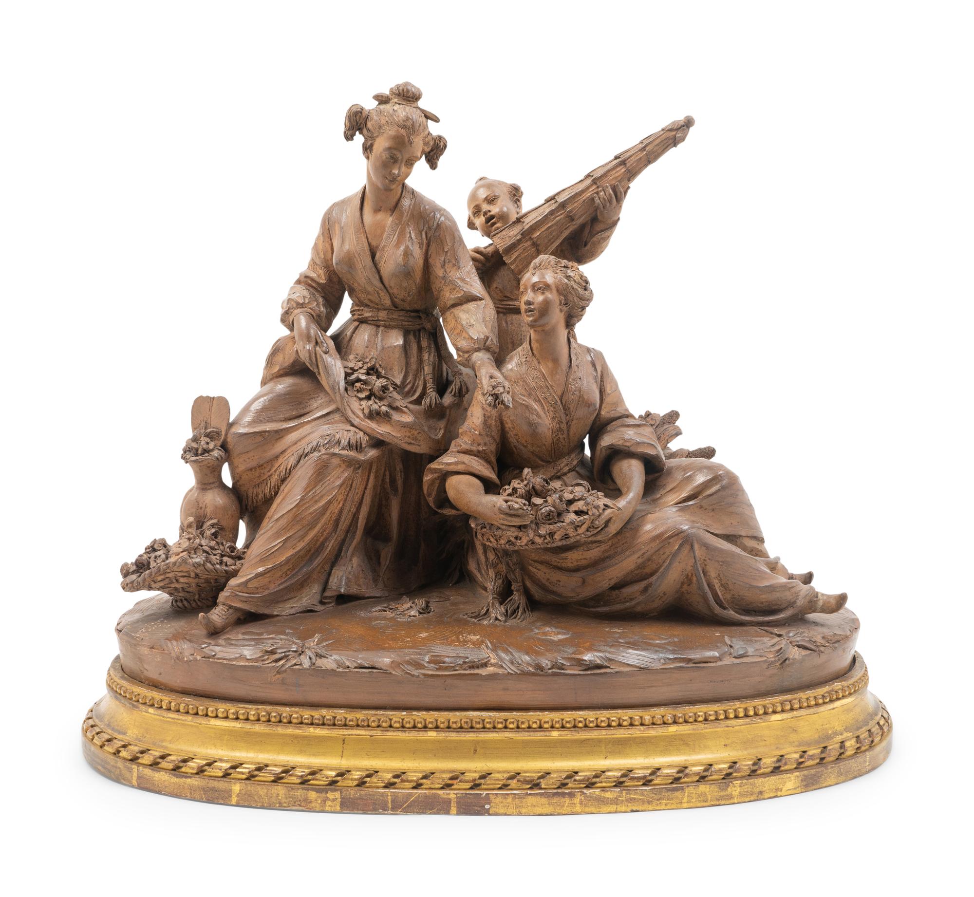 A French Terracotta Figural Group — 18TH/19TH CENTURY