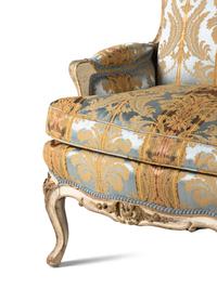 A Louis XV Style Cream Painted and Parcel Gilt Canapé