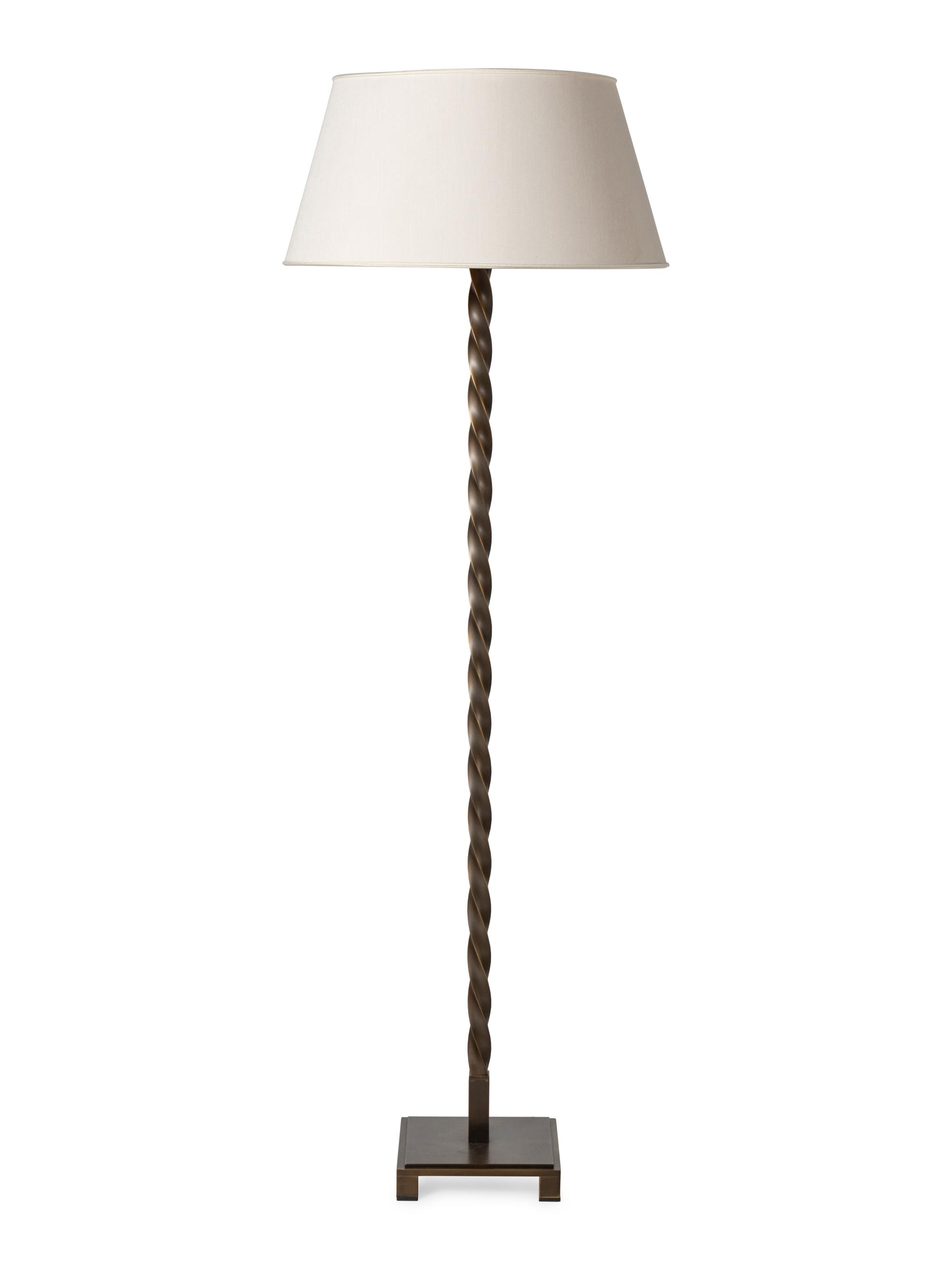 A Contemporary Italian Bronze Floor Lamp