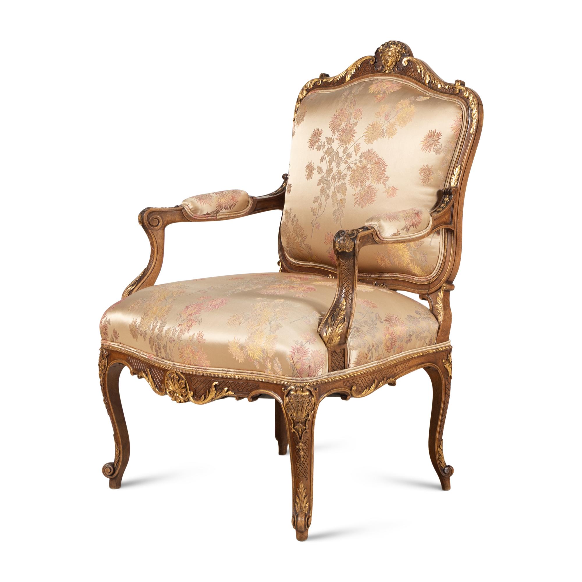A Pair of Régence Style Fauteuils