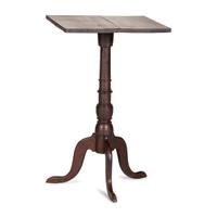 A Federal Maple and Cherrywood Square Top Candlestand