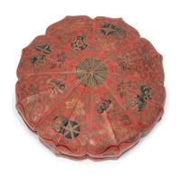 A Chinese Export Lacquer Sweetmeat Box