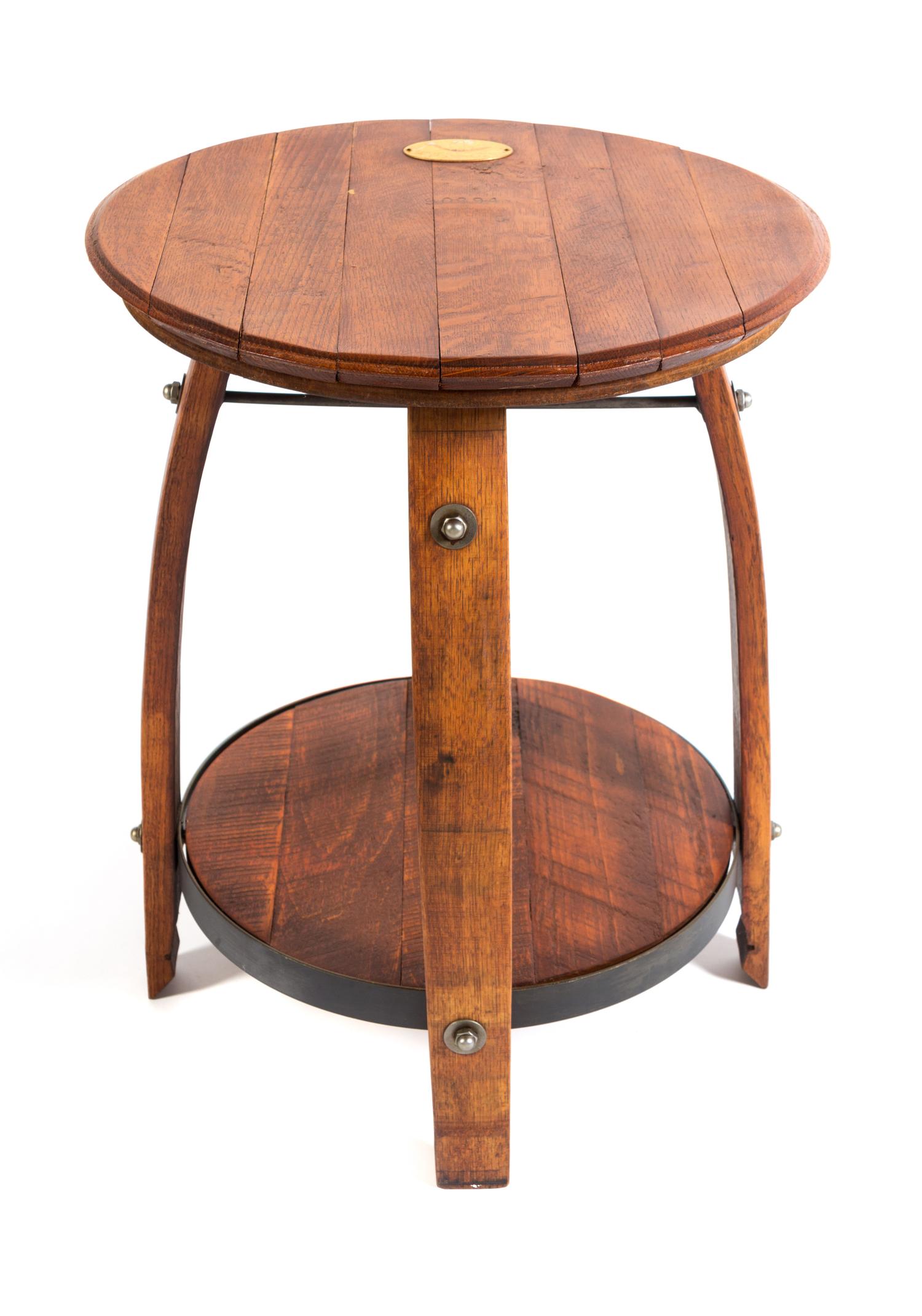 A Rustic Style Side Table Height 27 x diameter of top 22 inches. — 20TH CENTURY