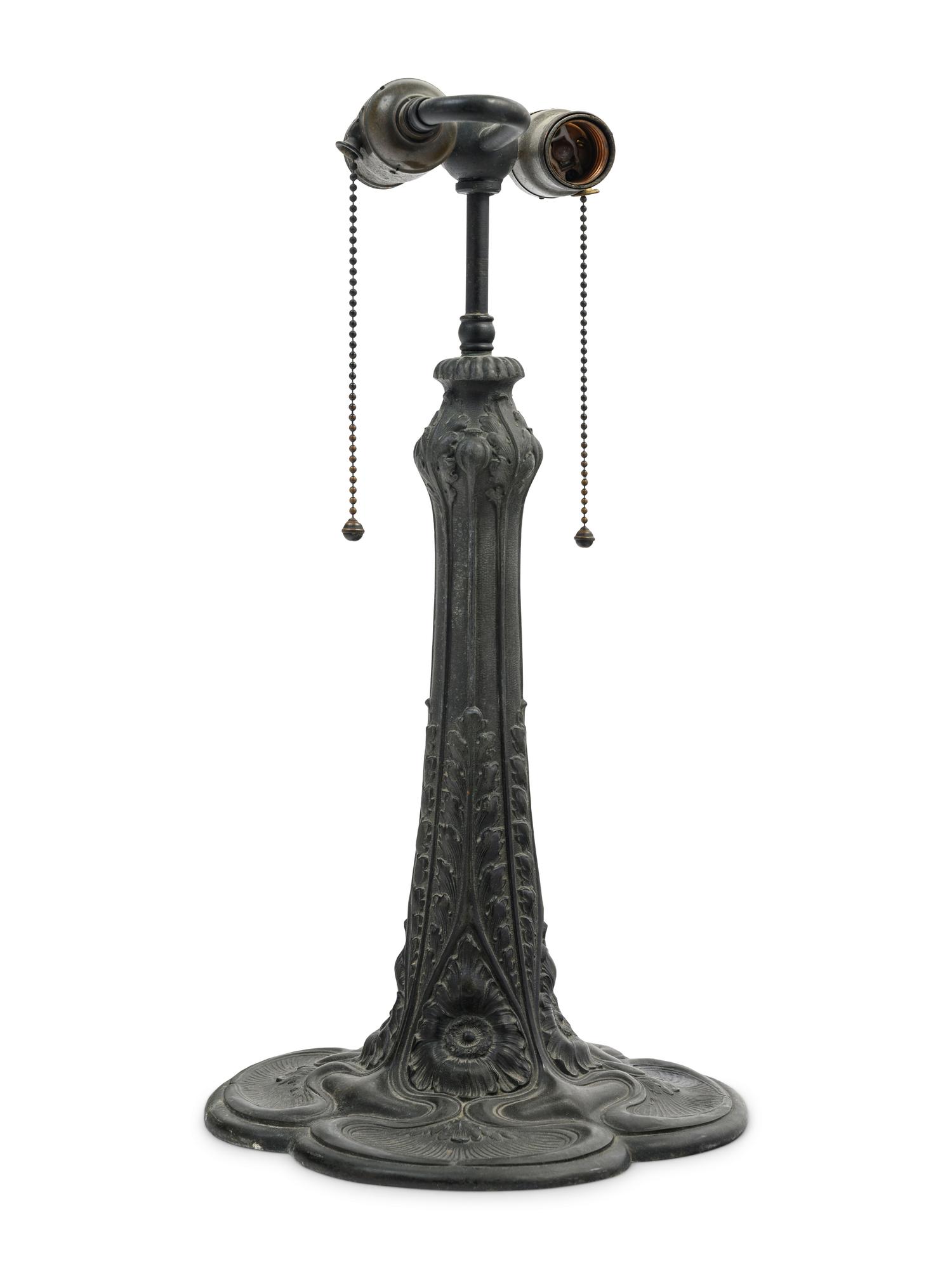 An American Leaded Glass Table Lamp