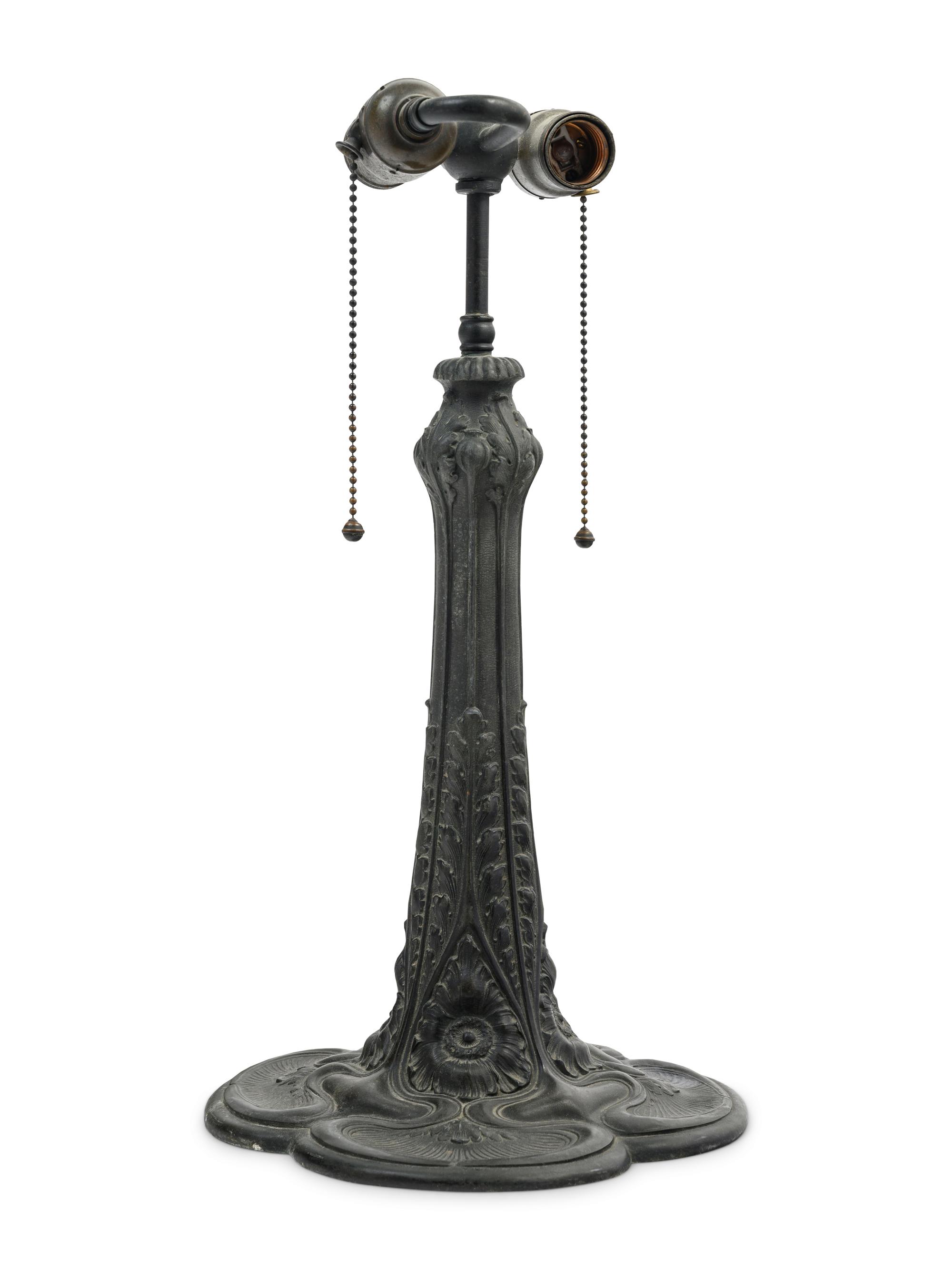 An American Leaded Glass Table Lamp