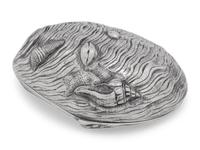 A Portuguese Silver and Silver Gilt Shell-Form Box