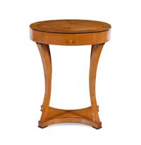 A German Parcel Ebonized Fruitwood Oval Side Table