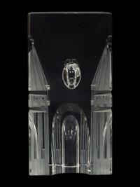 A Steuben Glass The Tower Sculpture by Eric Hilton