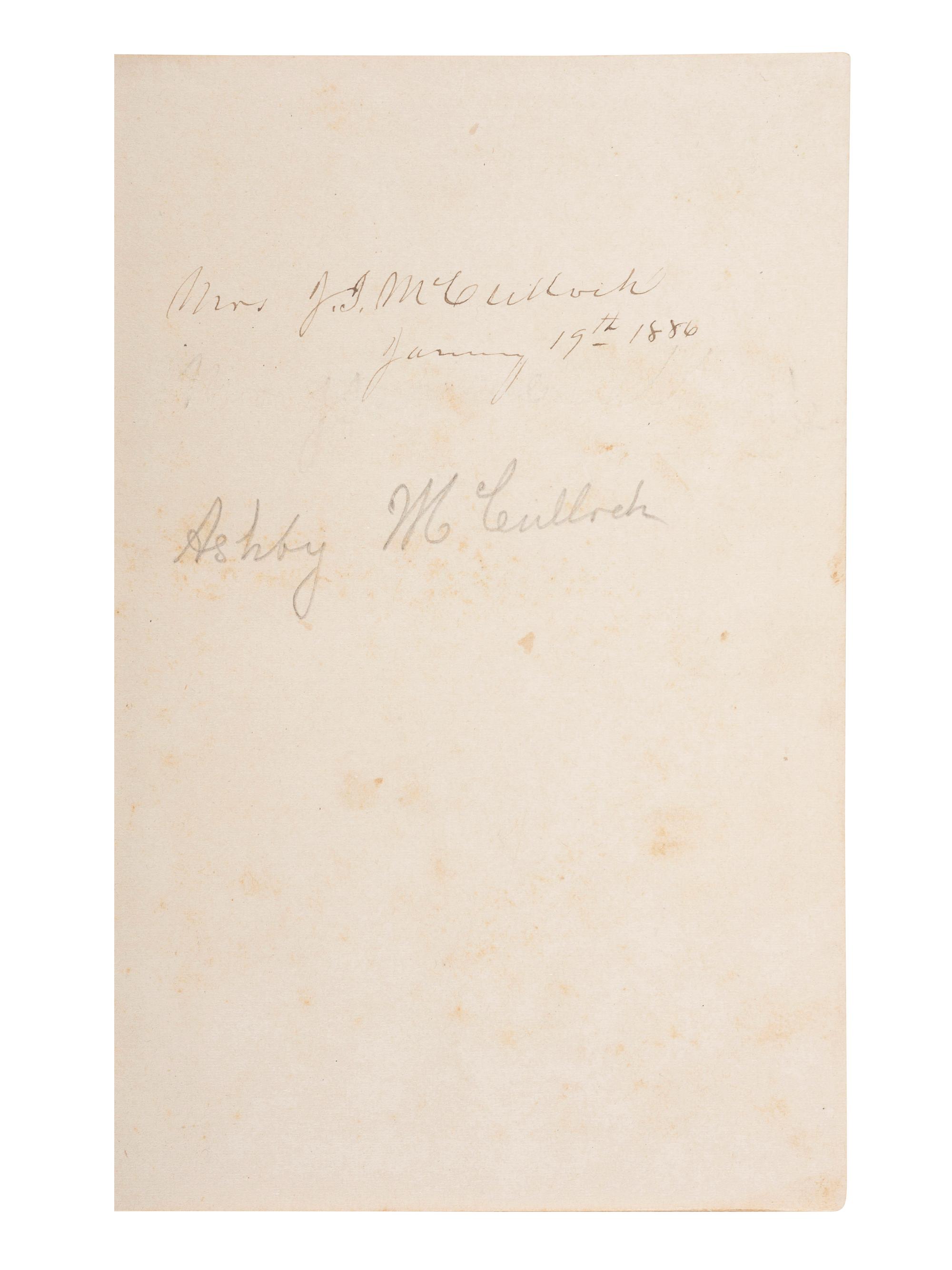 [TEXAS] -- [McCULLOCH, Henry (1816-1895), his copies]. A group of books related to Texas history, comprising: