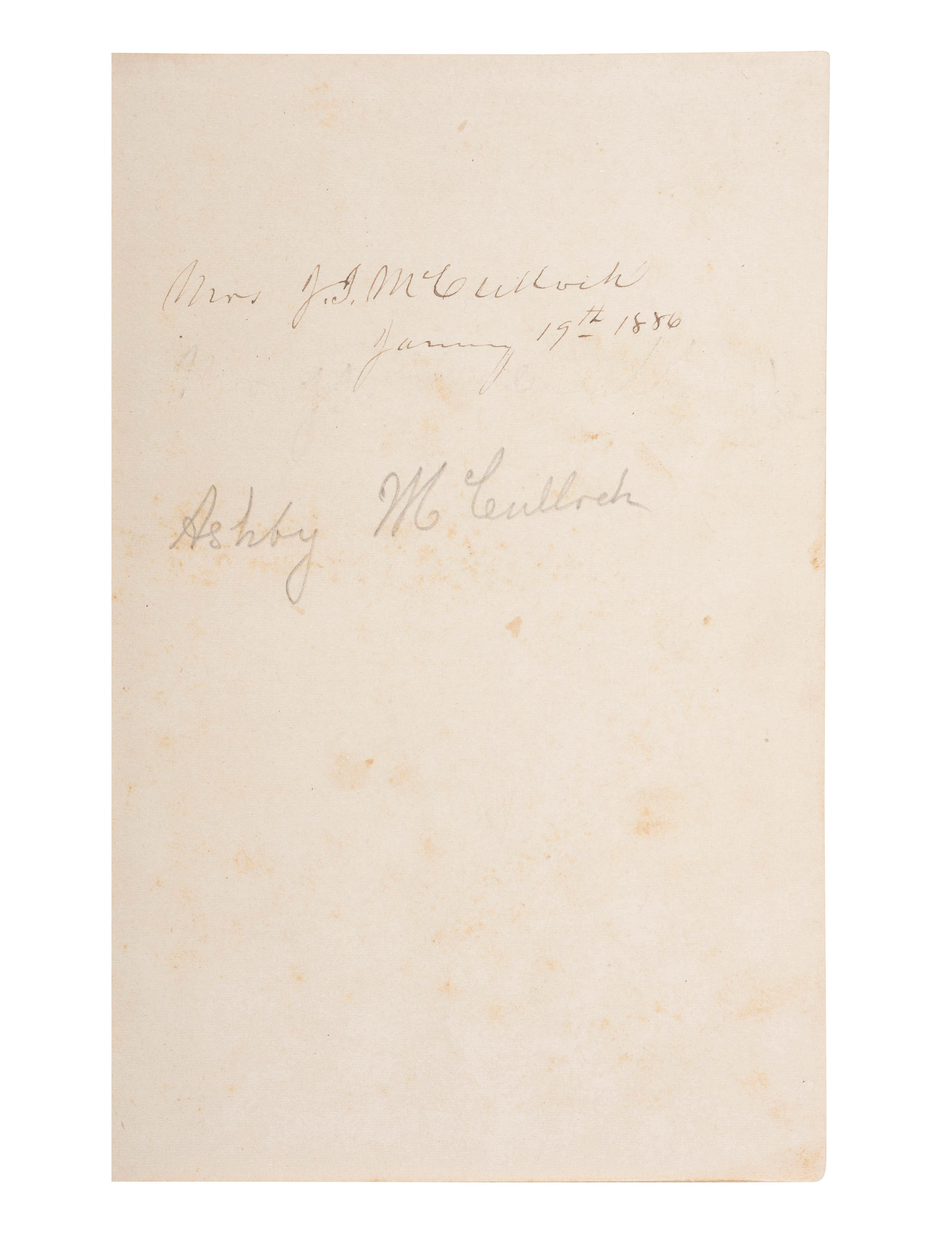 [TEXAS] -- [McCULLOCH, Henry (1816-1895), his copies]. A group of books related to Texas history, comprising: