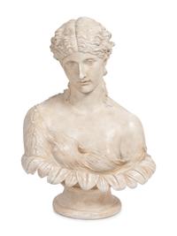 A Composition Bust of a Clytie, After the Antique