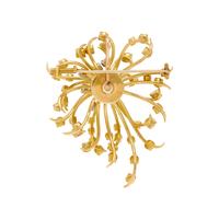 DIAMOND AND YELLOW GOLD ARTICULATED BROOCH/PENDANT