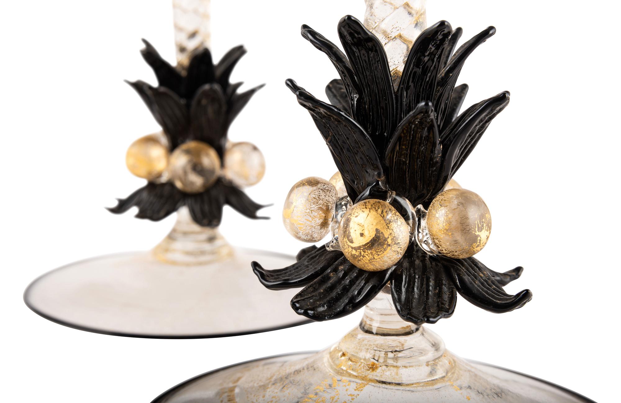 An Assembled Set of Murano Glass Table Articles